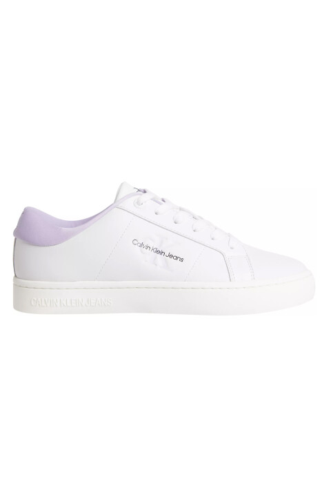 Kadın Classıc Cupsole Lowlaceup Lth Wn Sneaker-Beyaz-Lila 