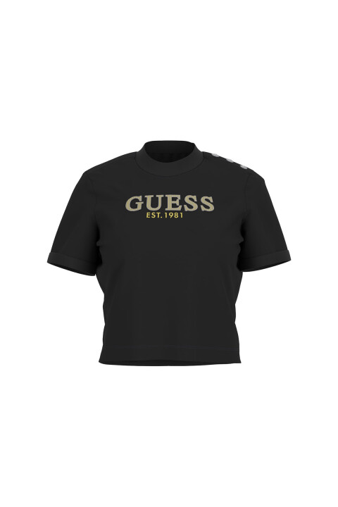 Kadın Cn SS Washed Crop T-Shirt - Siyah 