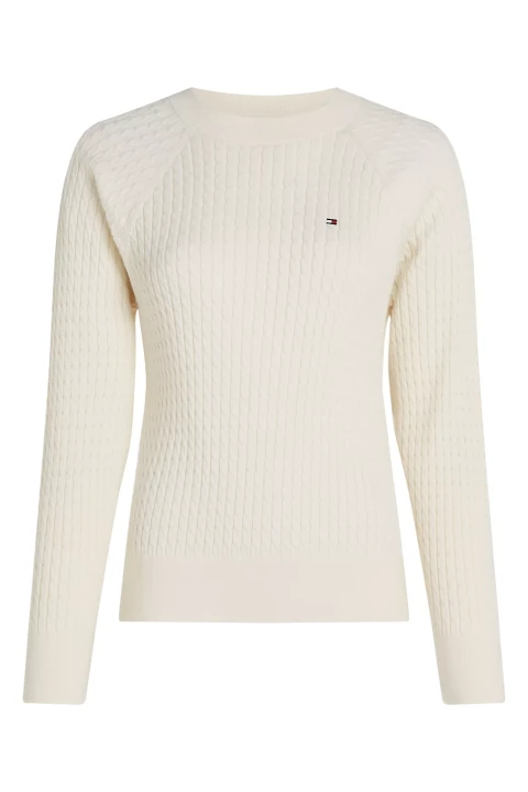 Kadın Co Cable C-Nk Kazak-Krem 