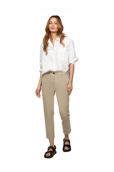 Kadın Co Stretch GMD Slim Chino Pantolon - Bej 