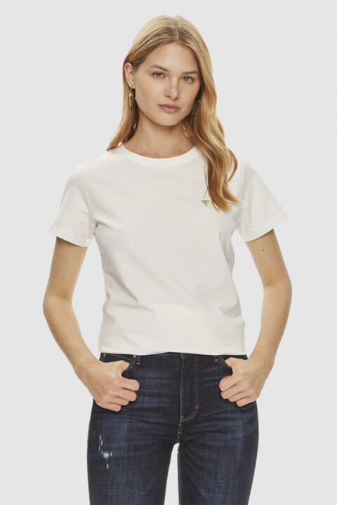 Kadın Colette Logolu T-Shirt - Krem 