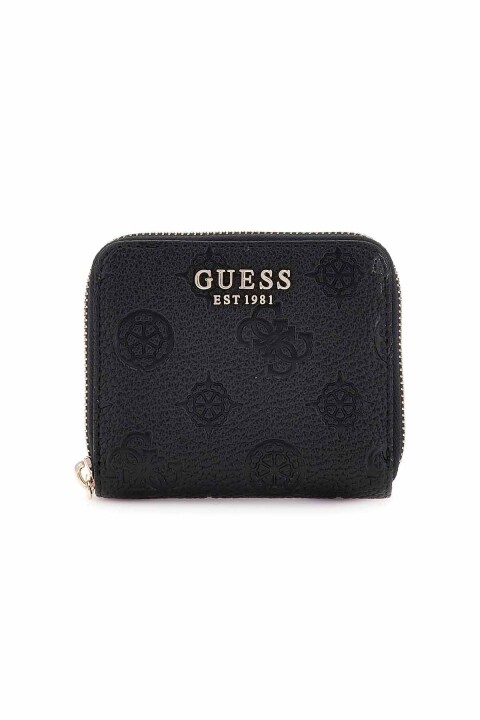 Kadın Cresidia Fermuarlı Logolu Cüzdan - Siyah 