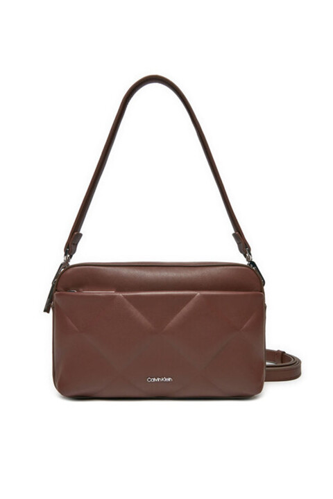 Kadın Dıamond Quılt Camera Bag Omuz Oyunu - Kahverengi 