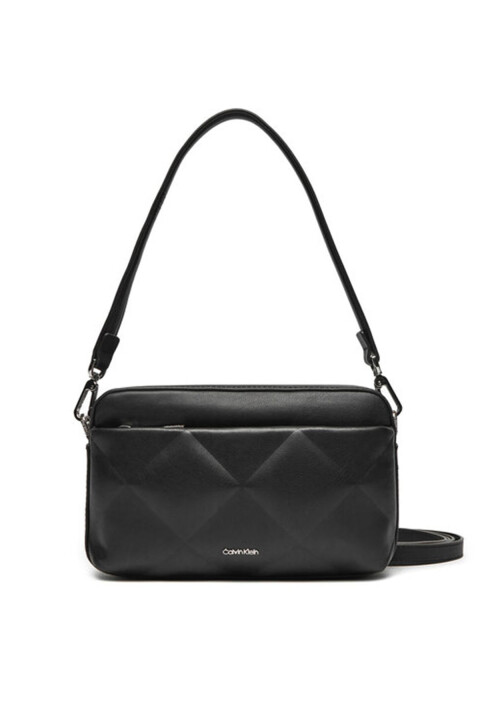 Kadın Dıamond Quılt Camera Bag Omuz Oyunu - Siyah 