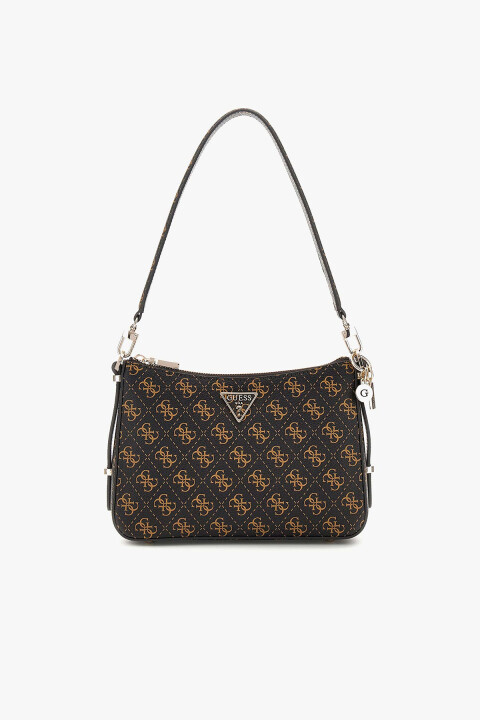 Kadın Eco Erıca Top Fermuarlı Omuz Çantası - Kahve 