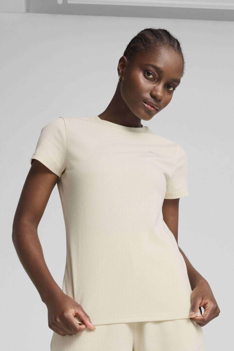 Kadın Ess Elevated T-Shirt - Bej 