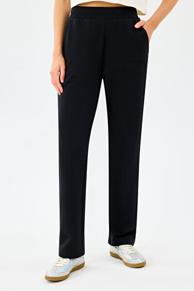 Kadın Essential Regular Fit Eşofman Altı - Siyah 