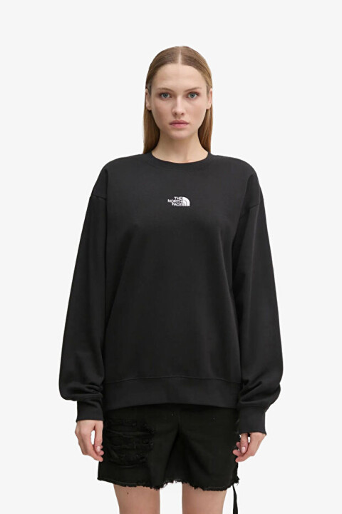 Kadın Essential Sweatshirt - Siyah 