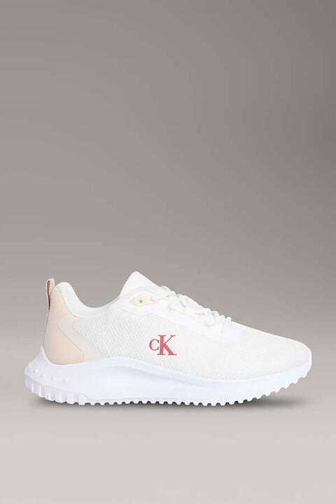 Kadın Eva Runner L-Up Mesh Logo Sneaker Ayakkabı - Beyaz Pudra 