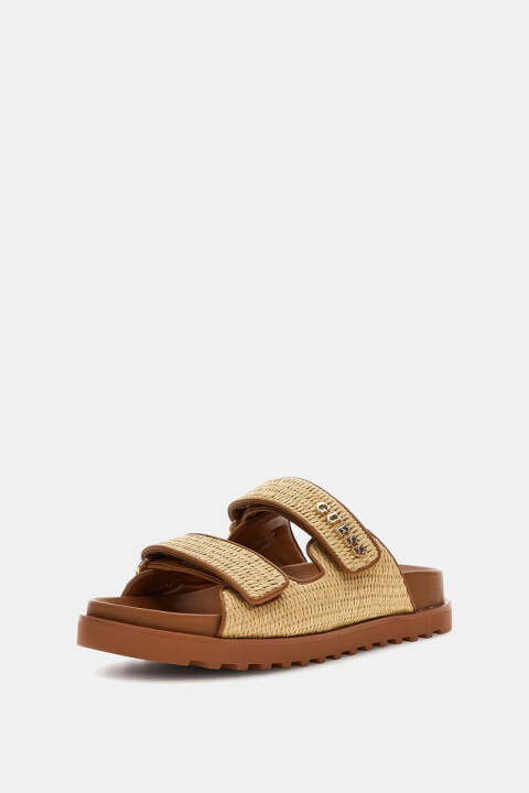 Kadın Fadeliza Çift Bantlı Sandalet - Kahverengi 