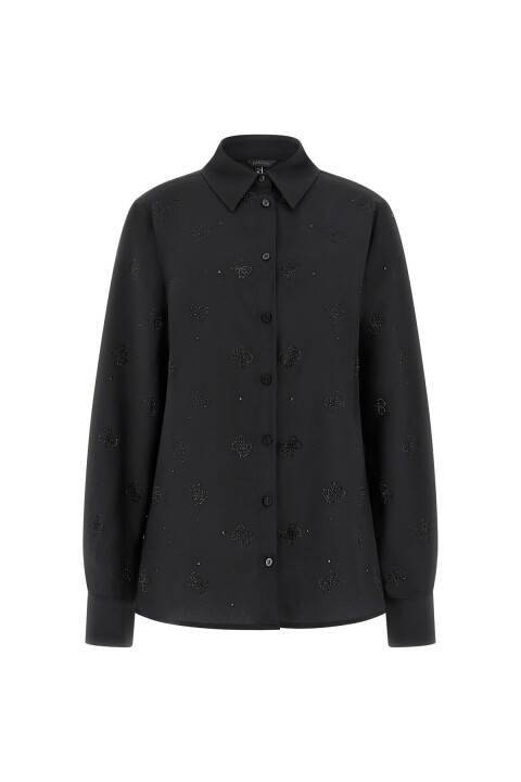 Kadın Flore Regular Fit Gömlek - Siyah 