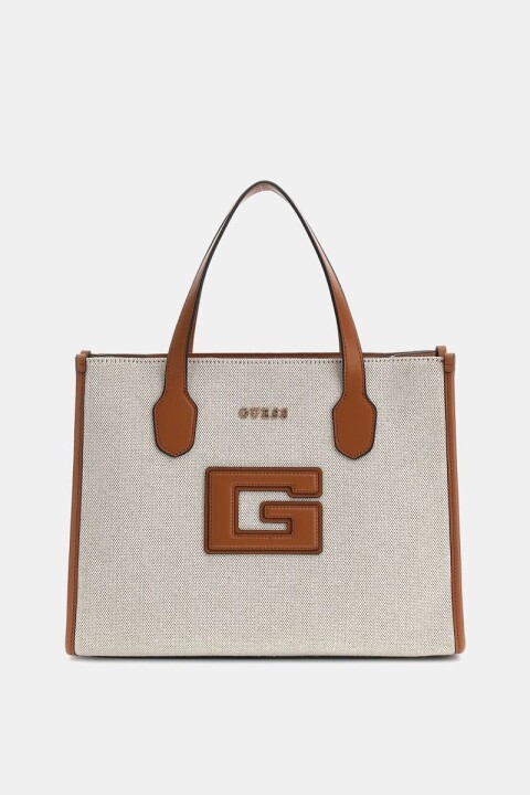 Kadın G Status Logo Yazılı El Çantası - Kahverengi 