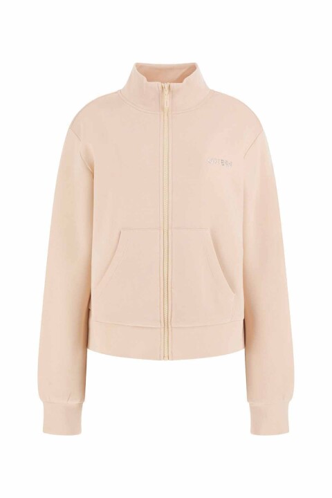 Kadın Gelsey Full Fermuarlı Sweatshirt - Pembe 