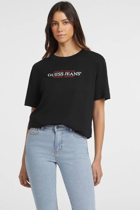 Kadın GJ CN American T-Shirt - Siyah 