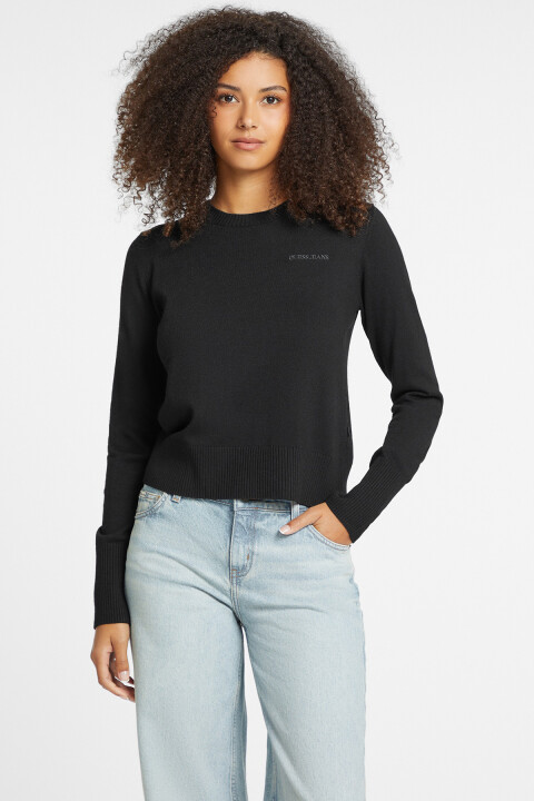 Kadın Gj Ls Cn Sweatshirt - Siyah 