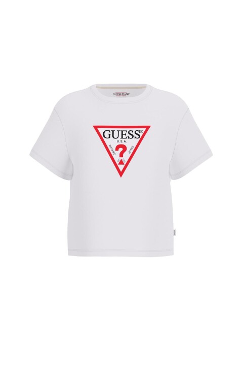 Kadın GJ SS Cn Boxy Iconic T-Shirt - Beyaz 