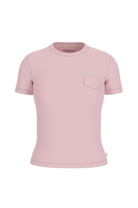 Kadın GJ SS Slim T-Shirt - Pembe 