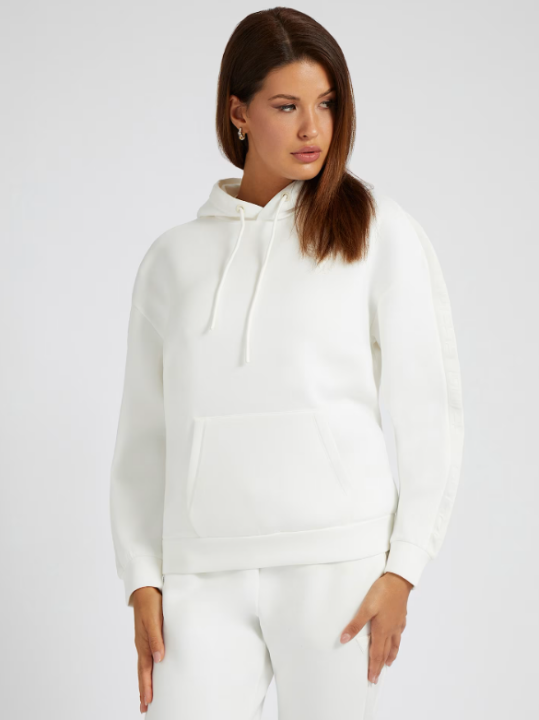 Kadın Brenda Kapüşonlu Regular Fit Sweatshirt - Krem 