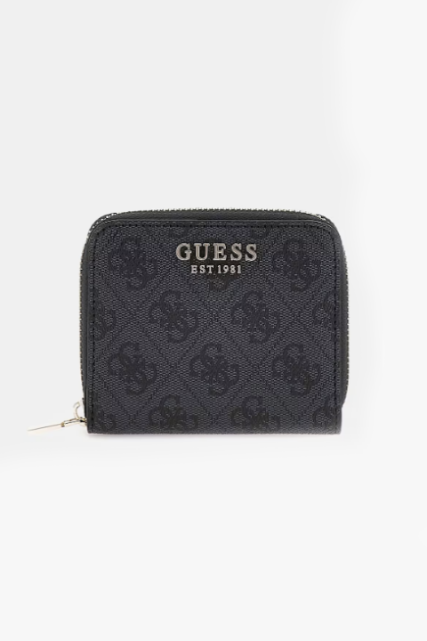Kadın Guess Laurel 4G Logolu Mini Cüzdan - Antrasit 