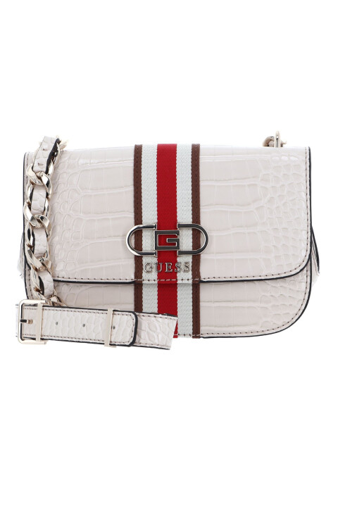 Kadın Guess Nelka Crossbody Çapraz Çanta - Krem 