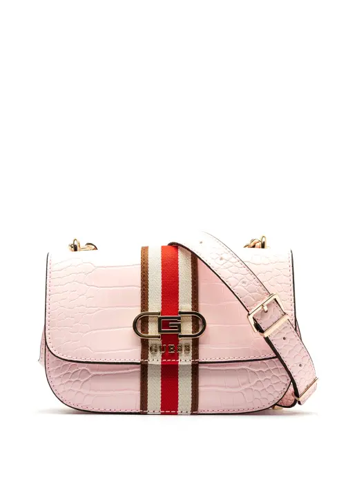 Kadın Guess Nelka Crossbody Çapraz Çanta -Pembe 