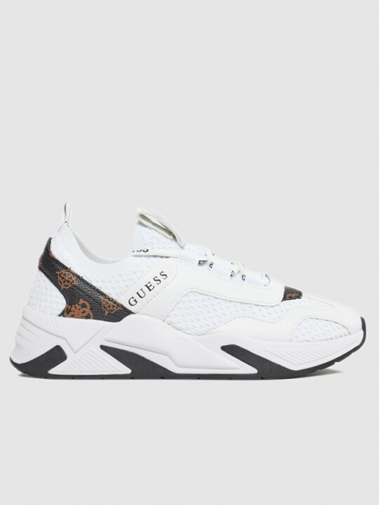 Kadın Guess Spor Ayakkabı - Beyaz / Kahve 