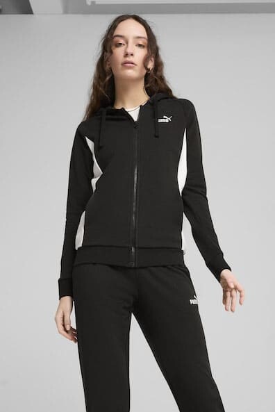 Kadın Hooded Sweat Eşofman Takımı - Siyah 