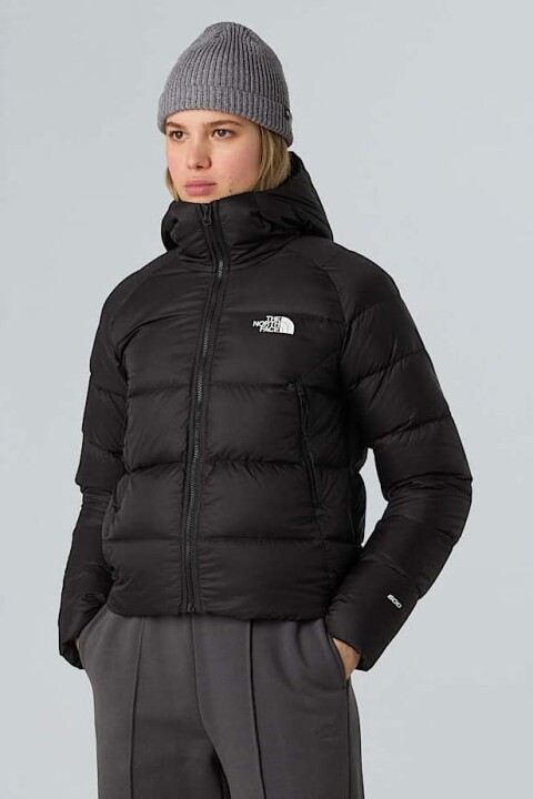 Kadın Hyalite Kaz Tüyü Kapüşonlu Mont - Siyah 