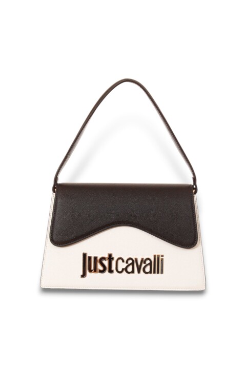 Kadın Jc Yazı Logo El Çantası - Beyaz/Siyah 