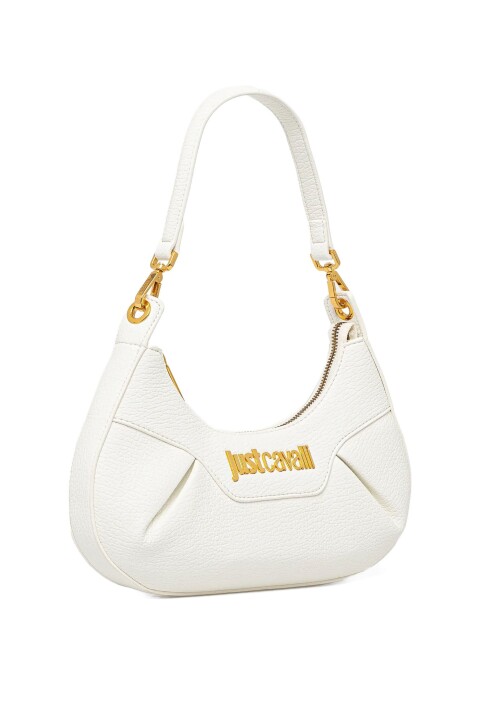 Kadın Jc Yazı Logo Omuz Çantası - Beyaz 