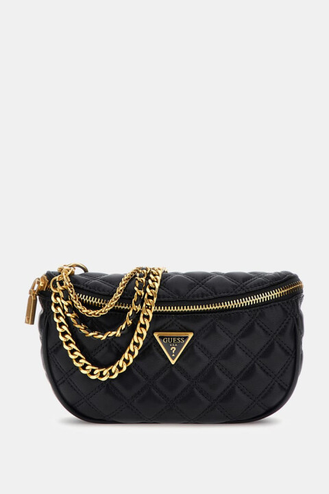 Kadın Kapitone Giully Bel Çantası - Siyah 