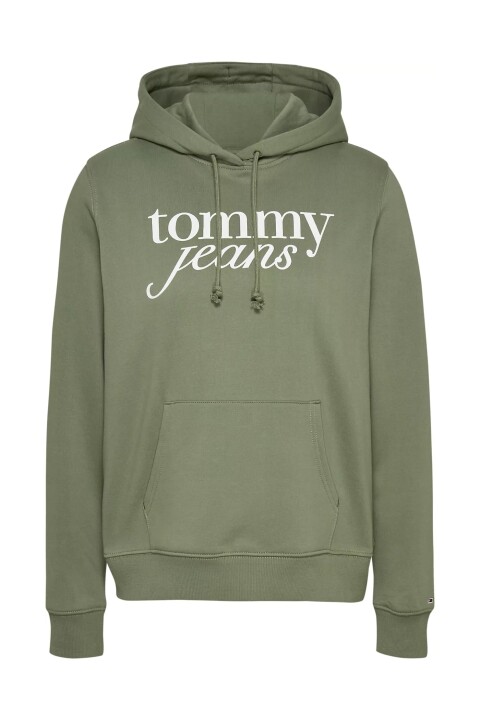 Kadın Kapüşonlu Sweatshirt - Yeşil 