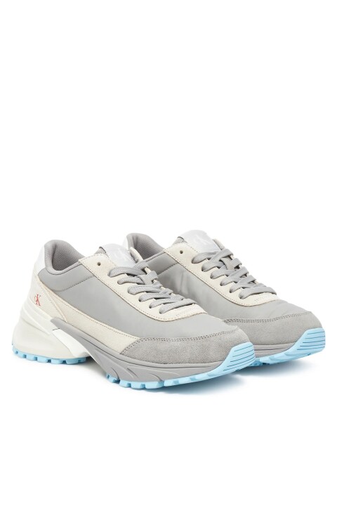 Kadın Karışık Materyalli Hiker Runner Sneaker - Gri 