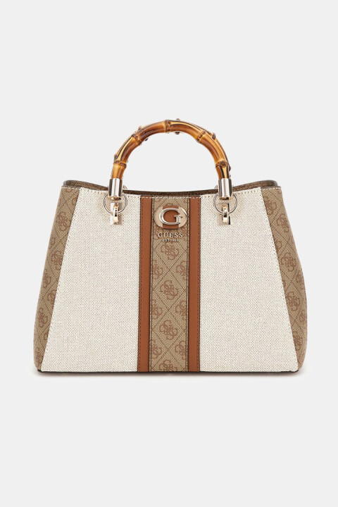 Kadın Kerima 4G Logolu Çanta - Bej/Kahve 