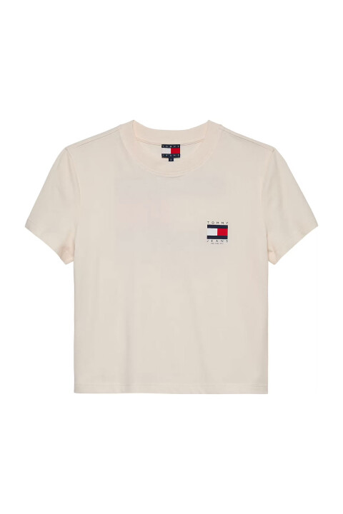 Kadın Krem TJW REG SH Kısa Kollu T-Shirt - Krem 