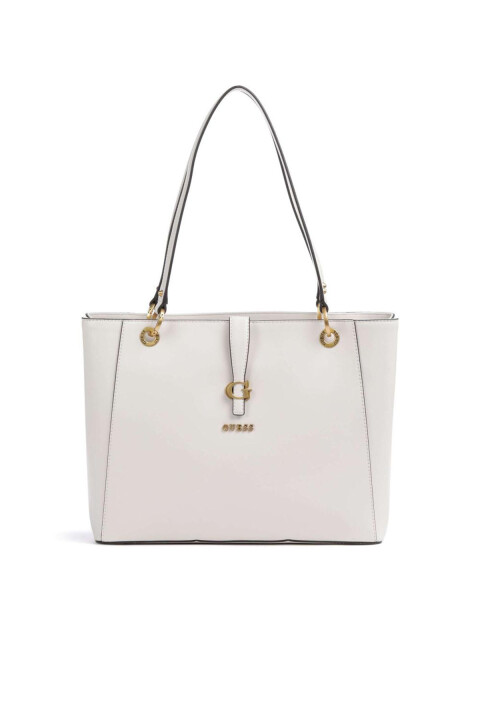 Kadın Kuba Noel Tote Omuz Çantası - Krem 