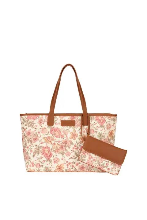 Kadın Omuz Çantası - Çiçekli 