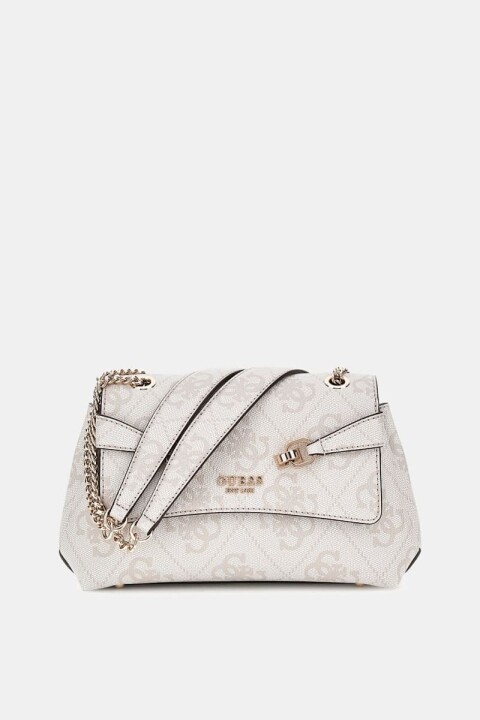 Kadın Lorelei 4G logolu Rahat Çapraz Çanta - Krem 