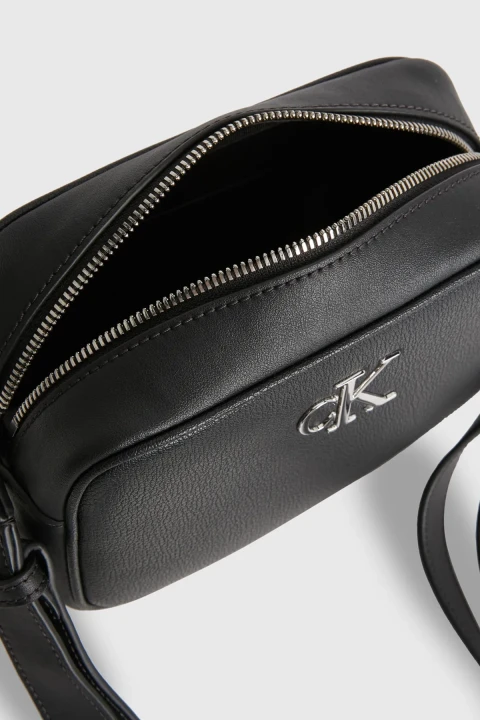 Kadın Mınımal Monogram Camera Bag18 El Çantası - Siyah 