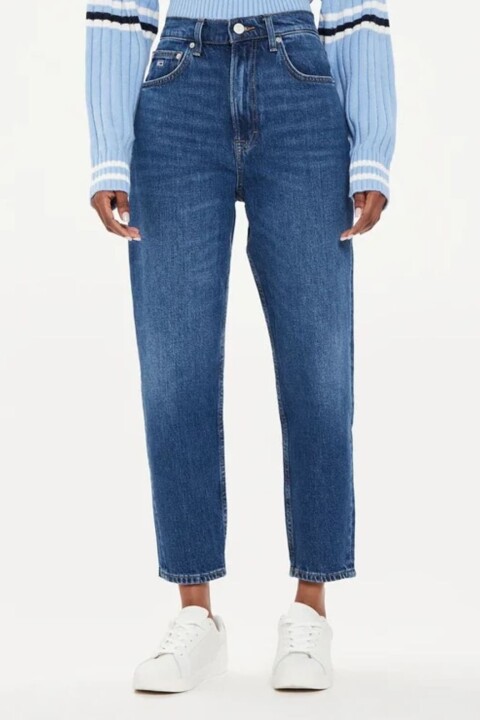 Kadın Mom Jean Pantolon - Mavi 
