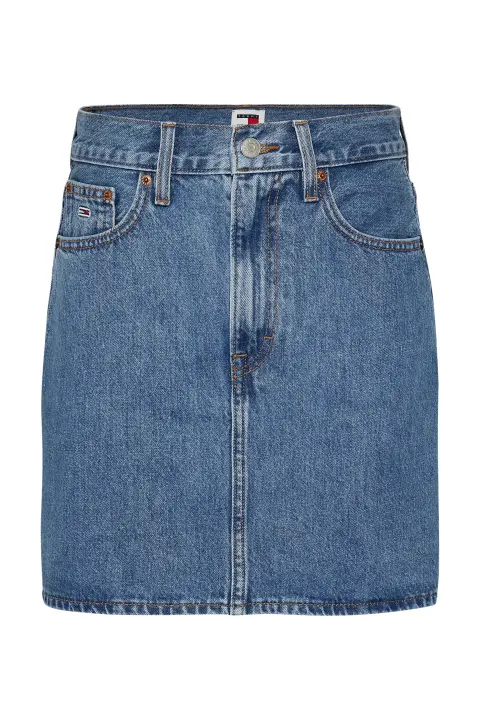 Kadın Mom Uh Etek - Denim 