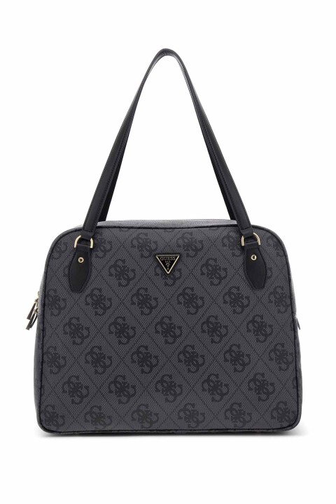 Kadın Monogram Desenli Seyahat Çantası - Antrasit 
