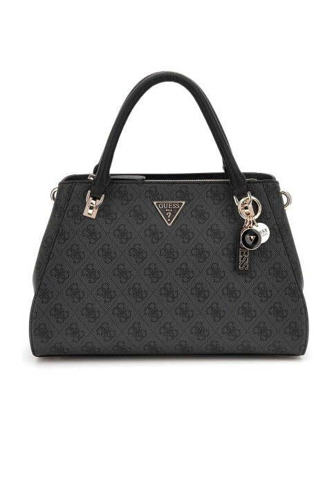 Kadın Monogram Desenli El Çantası - Antrasit 