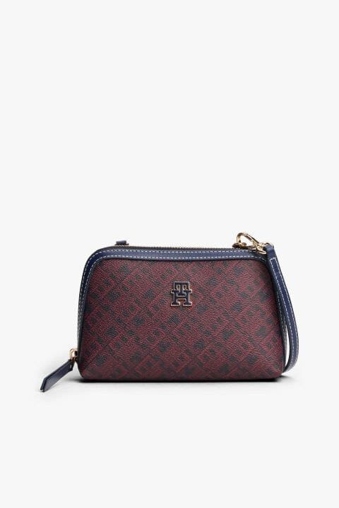 Kadın Monoplay Çapraz Askılı Çanta - Bordo/Lacivert 