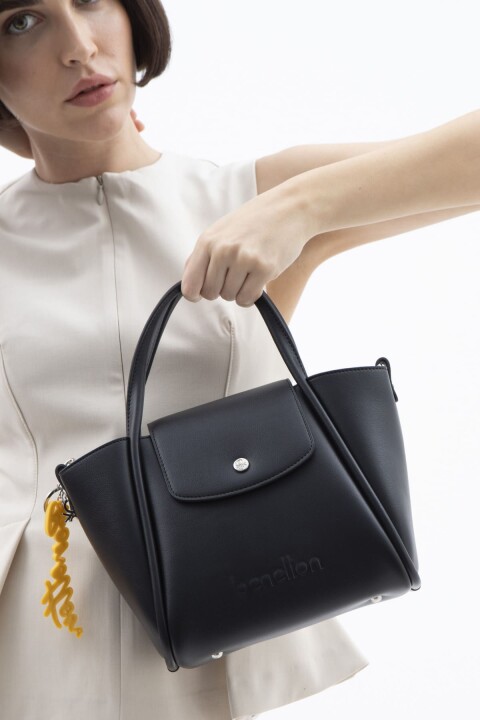 Kadın Naturel El Çantası - Siyah 