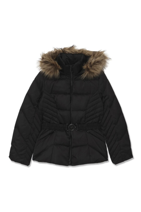 Kadın New Olga Gerçek Kuş Tüyü Mont - Siyah 