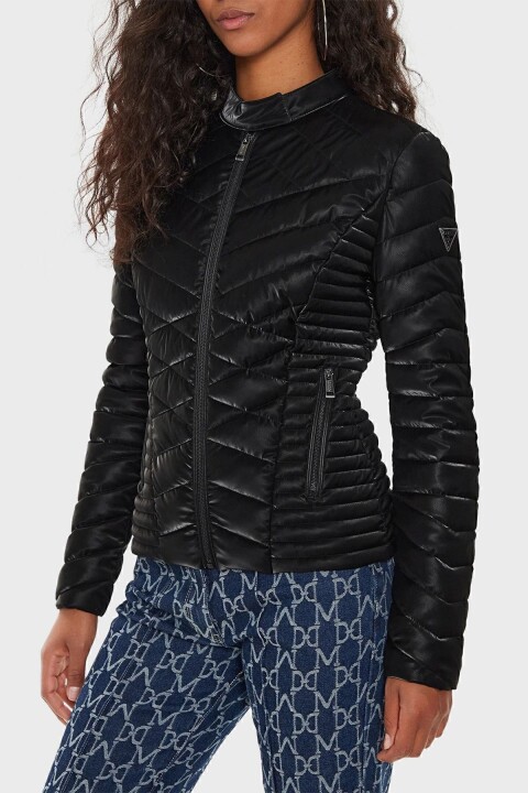 Kadın New Vona Kapitoneli Regular Fit Ceket - Siyah 