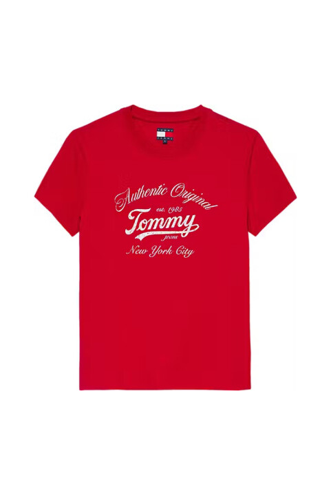 Kadın New York City Logo T-Shirt - Kırmızı 