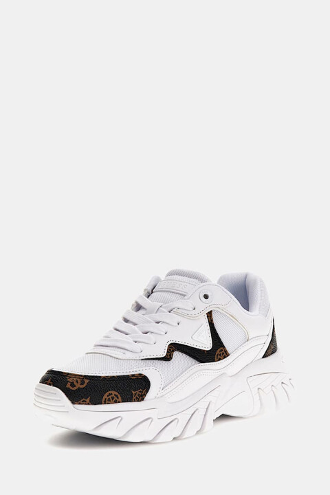 Kadın Nowah Sneaker Ayakkabı - Beyaz Kahve 