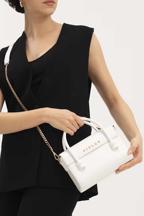 Kadın Omuz Çantası - Beyaz 